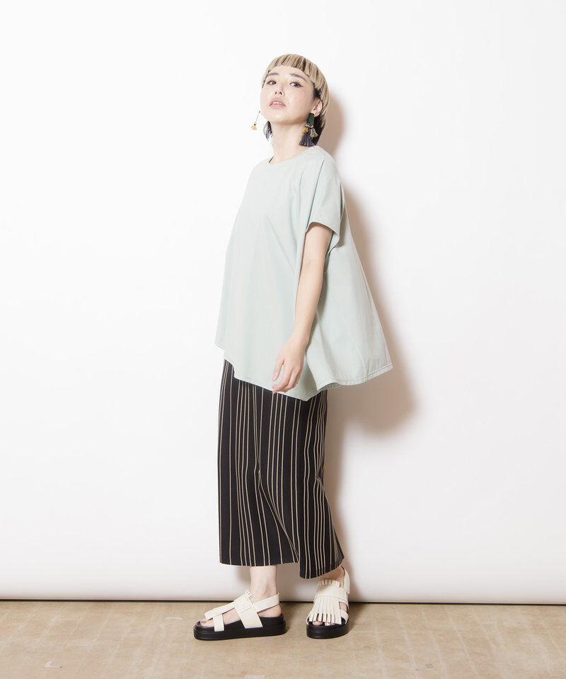  「アシンメトリーフレアーTシャツ」|Tシャツ・カットソー|