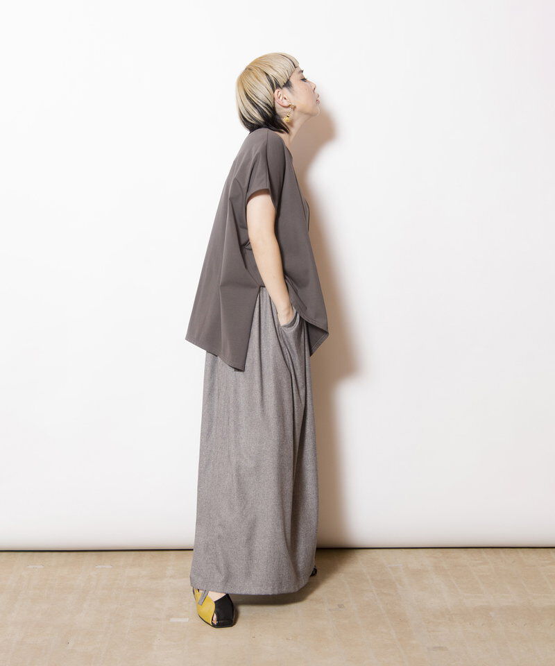  「アシンメトリーフレアーTシャツ」|Tシャツ・カットソー|