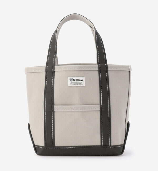  「ORCIVAL | キャンバストートバッグ 小」|トートバッグ|GREY系1