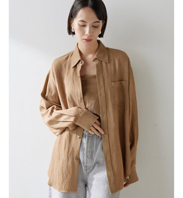  「ツイル顔料染めオーバーシャツ」|シャツ・ブラウス|