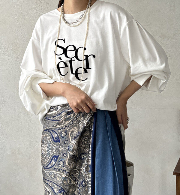  「【WEB限定】SecreteフロッキーロンTEE」|Tシャツ・カットソー|オフホワイト