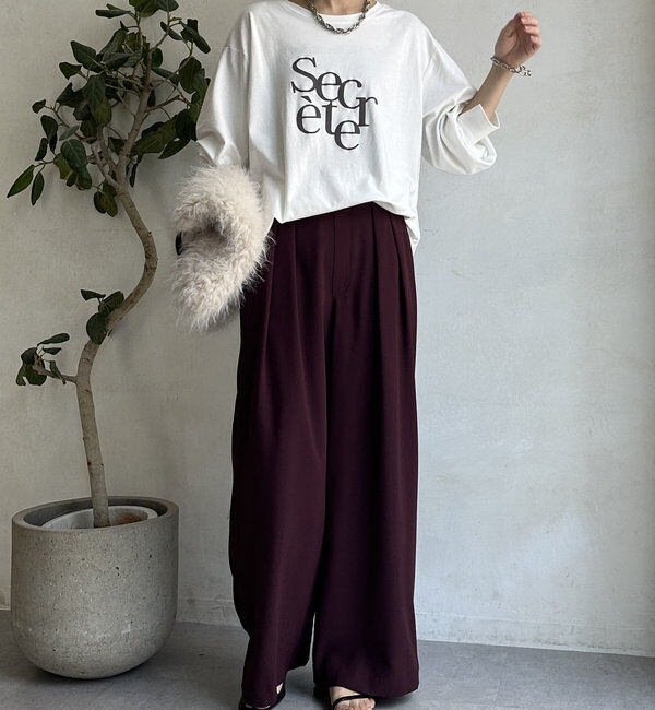  「【WEB限定】SecreteフロッキーロンTEE」|Tシャツ・カットソー|