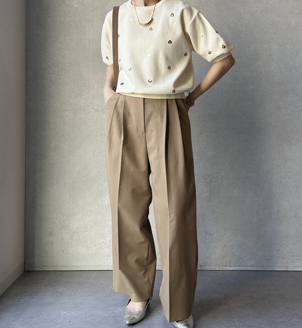  「【WEB限定】スパンコール刺繍ニット」|ニット・セーター|