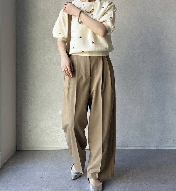  「【WEB限定】スパンコール刺繍ニット」|ニット・セーター|