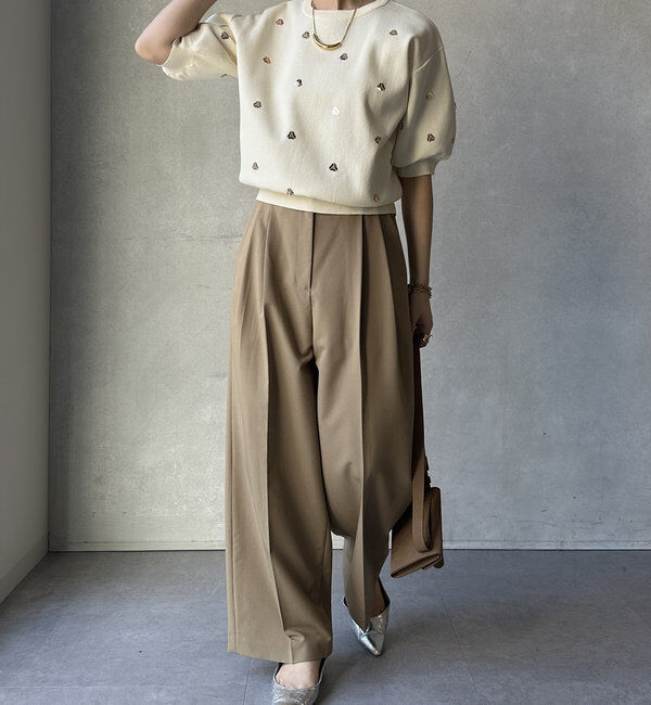  「【WEB限定】スパンコール刺繍ニット」|ニット・セーター|