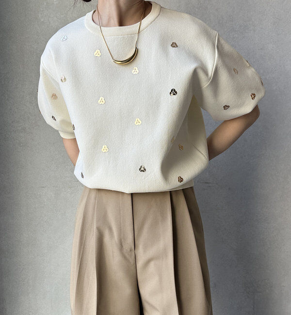  「【WEB限定】スパンコール刺繍ニット」|ニット・セーター|