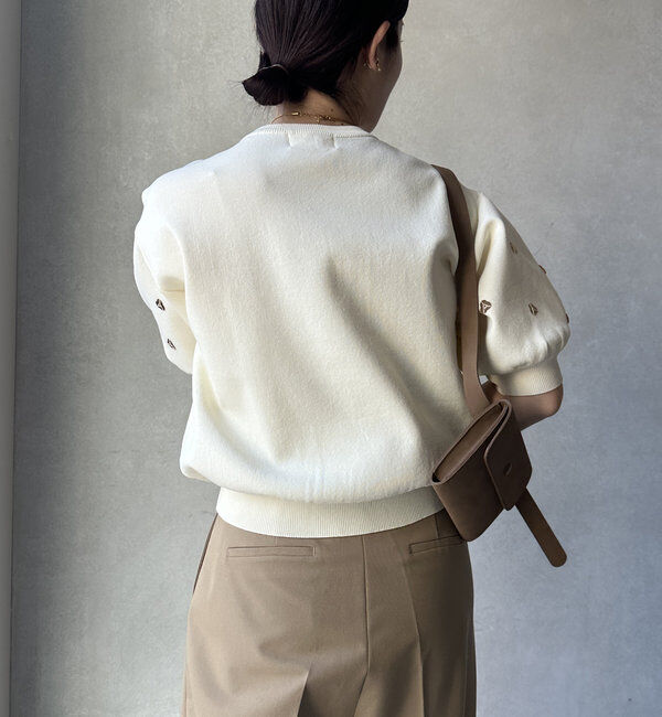  「【WEB限定】スパンコール刺繍ニット」|ニット・セーター|