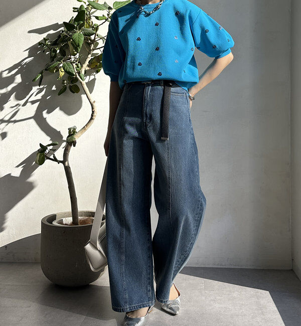  「【WEB限定】スパンコール刺繍ニット」|ニット・セーター|