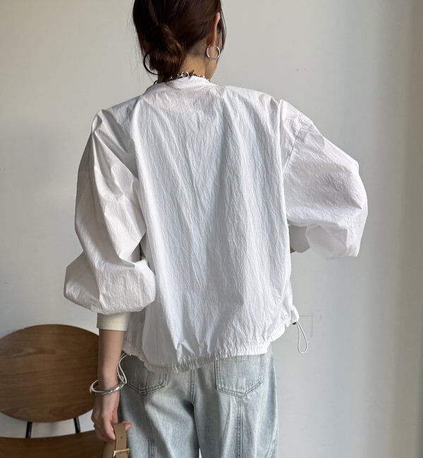  「【WEB限定】ショートスナップブラウス」|シャツ・ブラウス|