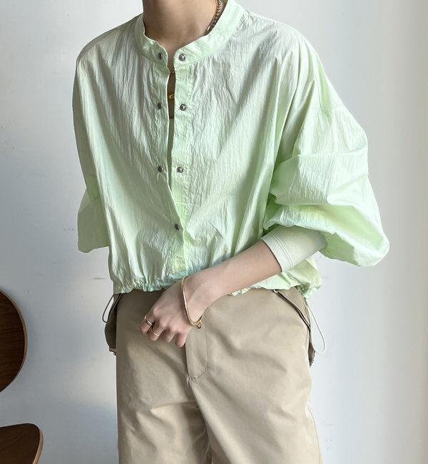  「【WEB限定】ショートスナップブラウス」|シャツ・ブラウス|