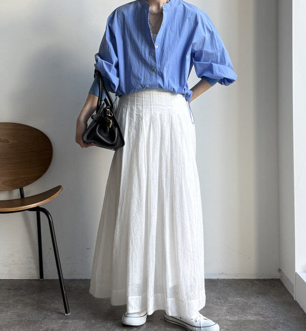  「【WEB限定】ショートスナップブラウス」|シャツ・ブラウス|