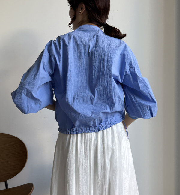  「【WEB限定】ショートスナップブラウス」|シャツ・ブラウス|