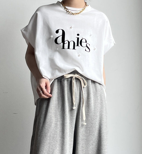  「【WEB限定】パールロゴボックスTEE」|Tシャツ・カットソー|