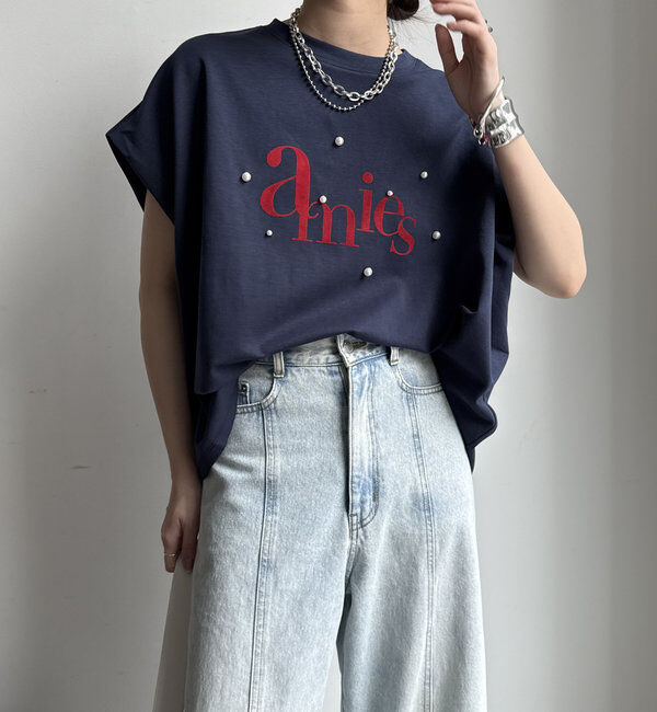  「【WEB限定】パールロゴボックスTEE」|Tシャツ・カットソー|