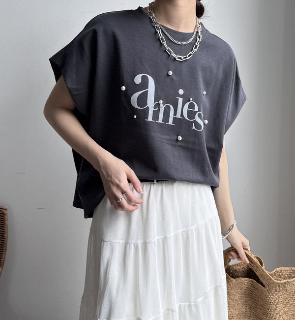  「【WEB限定】パールロゴボックスTEE」|Tシャツ・カットソー|