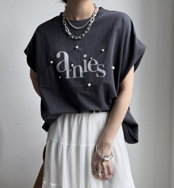  「【WEB限定】パールロゴボックスTEE」|Tシャツ・カットソー|