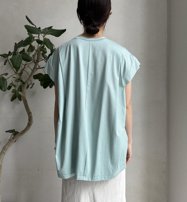  「【WEB限定】シルケットパールロゴトップス」|Tシャツ・カットソー|