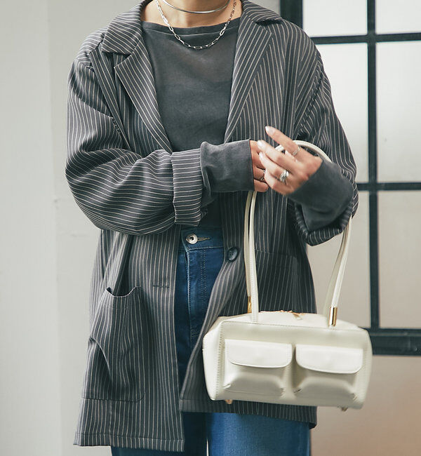  「《トラッドスタイルに》ストライプテーラードジャケット」|その他|