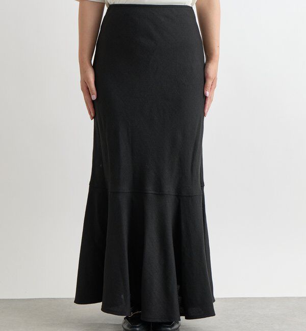 「《美シルエット》バックスリットマーメイドロングスカート」|スカート|