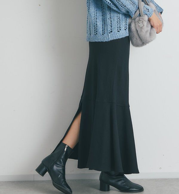  「《美シルエット》バックスリットマーメイドロングスカート」|スカート|