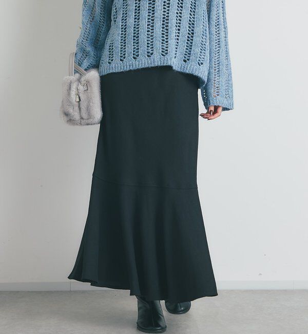  「《美シルエット》バックスリットマーメイドロングスカート」|スカート|