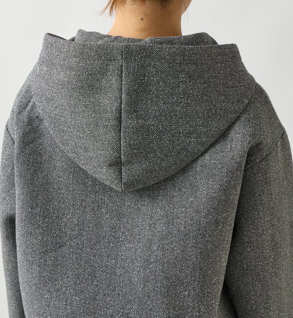  「《こなれ感を演出》ツイードボンディングパーカー」|Tシャツ・カットソー|