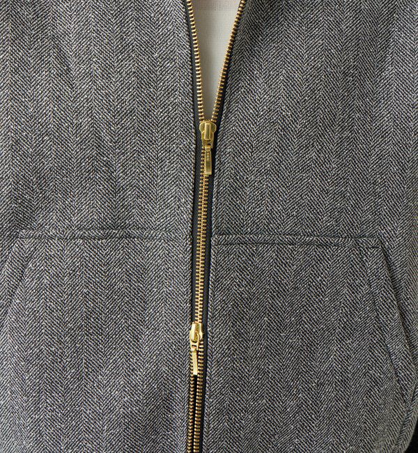  「《こなれ感を演出》ツイードボンディングパーカー」|Tシャツ・カットソー|