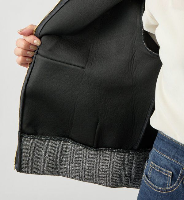  「《こなれ感を演出》ツイードボンディングパーカー」|Tシャツ・カットソー|