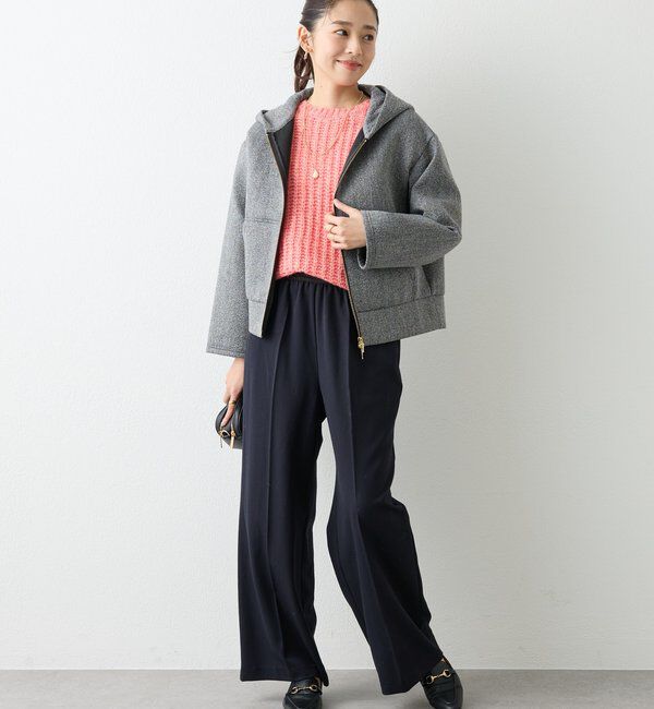  「《こなれ感を演出》ツイードボンディングパーカー」|Tシャツ・カットソー|