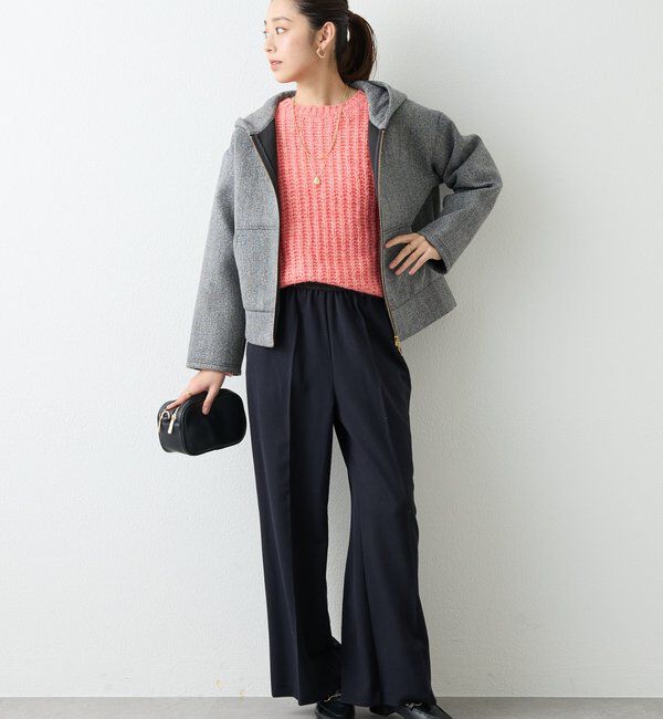  「《こなれ感を演出》ツイードボンディングパーカー」|Tシャツ・カットソー|