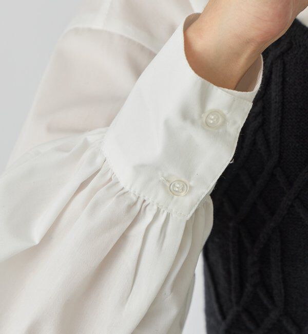  「《トレンドライクに◎》ニットビスチェsetハイカウントシャツ」|シャツ・ブラウス|