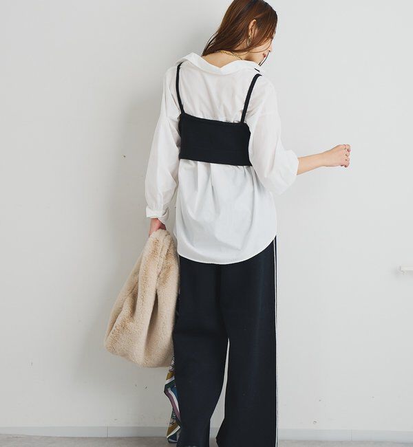  「《トレンドライクに◎》ニットビスチェsetハイカウントシャツ」|シャツ・ブラウス|