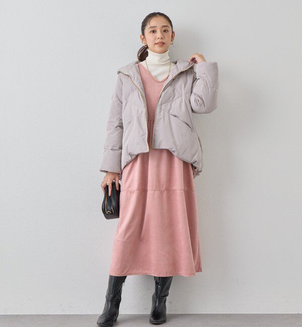  「《着こなしの幅が広がる》前後2WAYピーチスキンステッチワンピース」|その他|