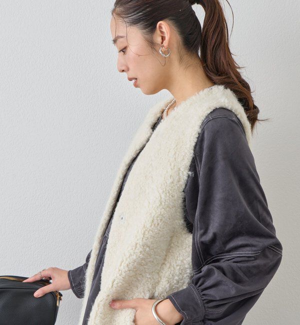  「《着こなしの幅が広がる》前後2WAYピーチスキンステッチワンピース」|その他|