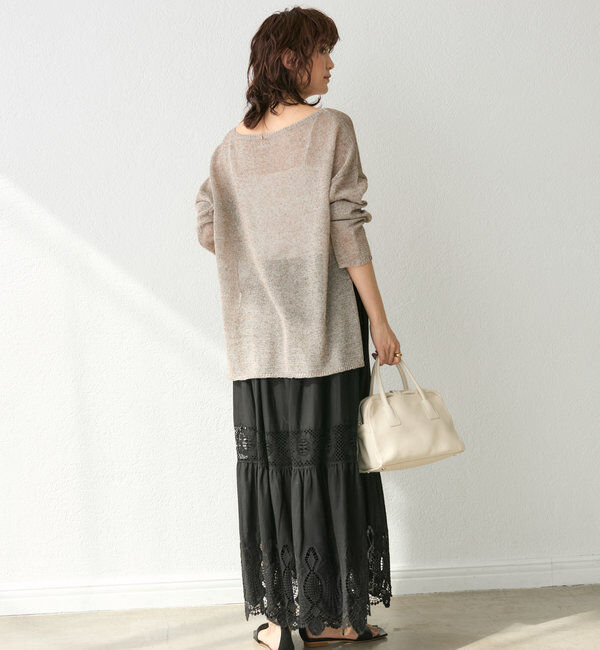  「【着映え◎】ケミカルレースティアードスカート」|スカート|