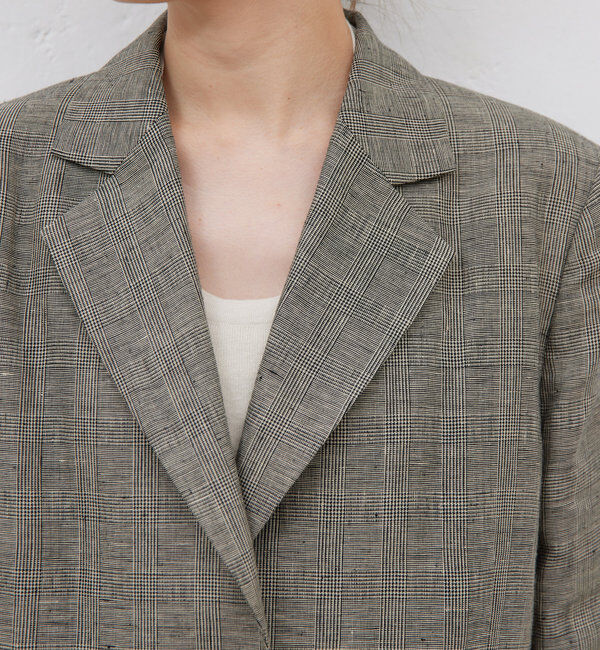  「【HERITANOVUM】チェックテーラードジャケット」|テーラードジャケット|