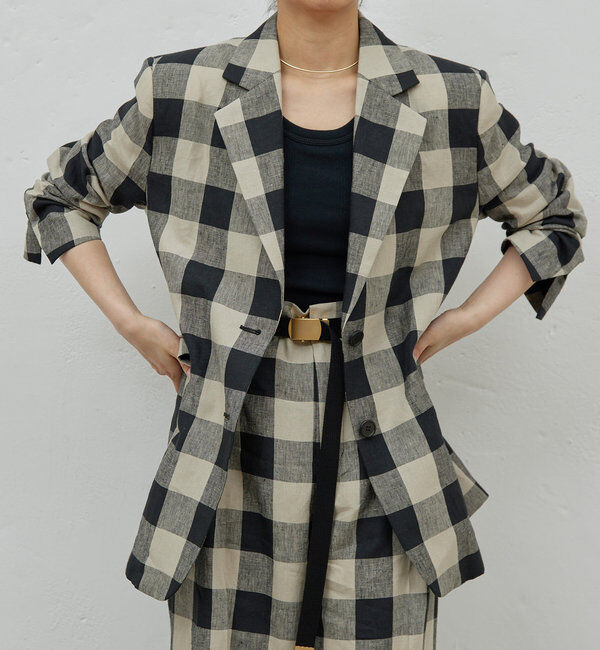  「【HERITANOVUM】チェックテーラードジャケット」|テーラードジャケット|