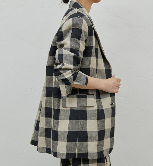  「【HERITANOVUM】チェックテーラードジャケット」|テーラードジャケット|