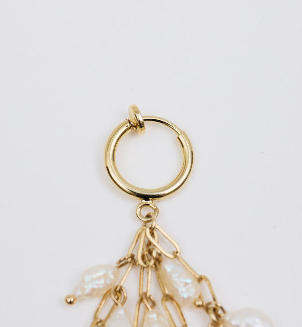  「ライスパールシングルイヤリング」|リング|