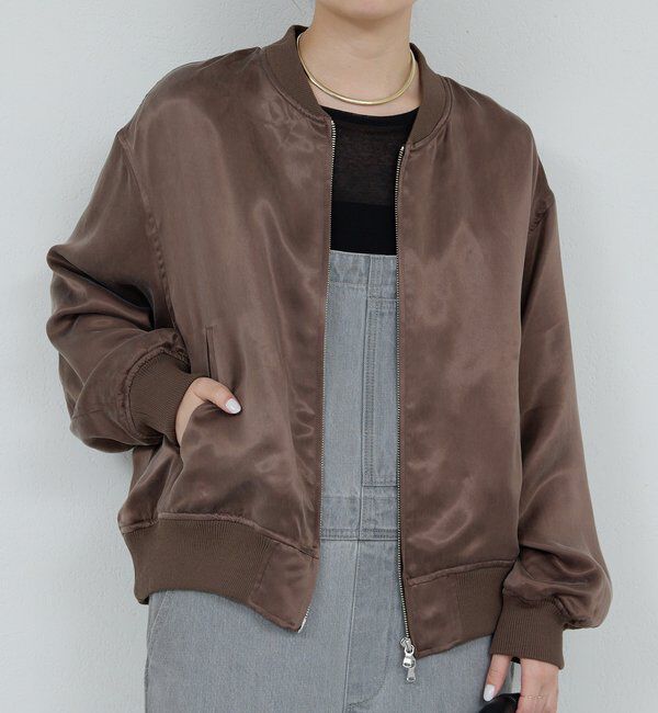  「キュプラサテンブルゾン」|ベスト・ジレ|