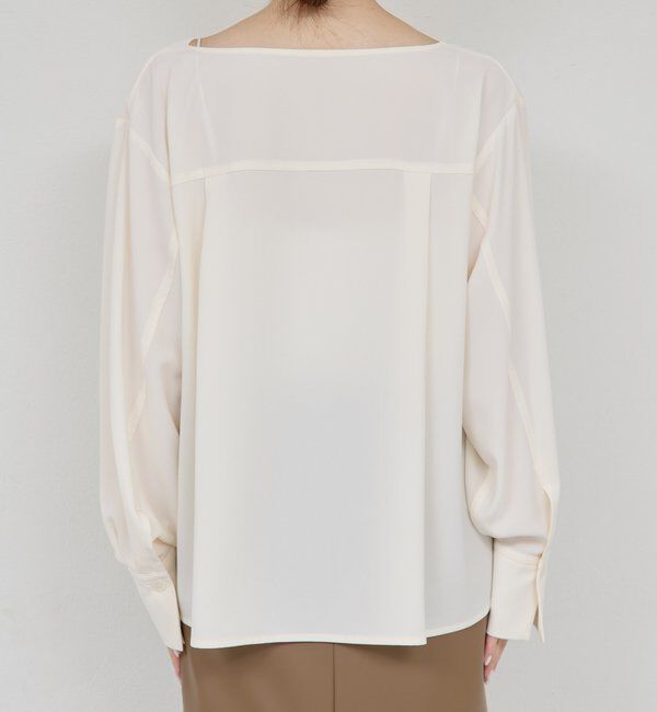  「フロントドレープブラウス」|シャツ・ブラウス|