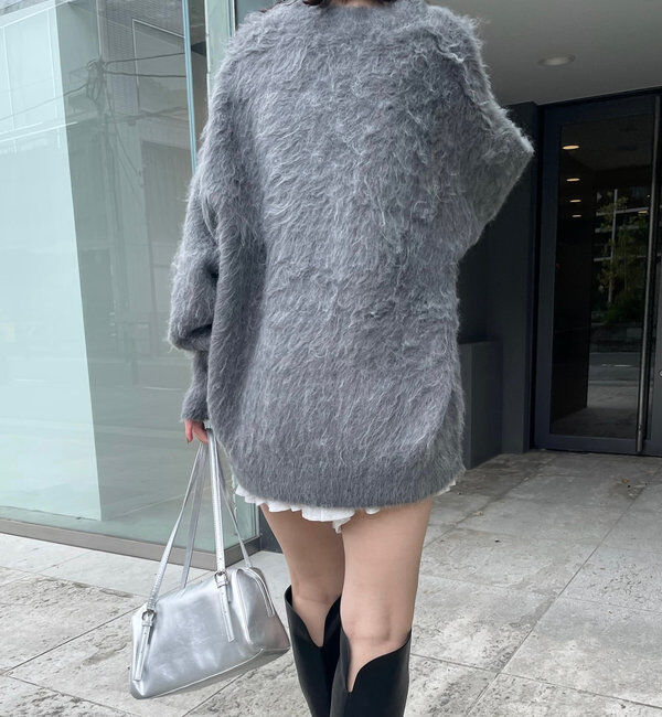  「[mline]シャギーロングカーディガン」|カーディガン|