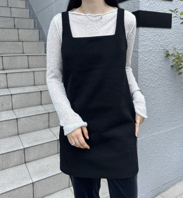  「ウールライクミニワンピース」|ワンピース|