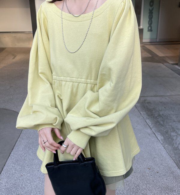  「[mline]ペプラムミニワンピース」|ワンピース|ピスタチオ