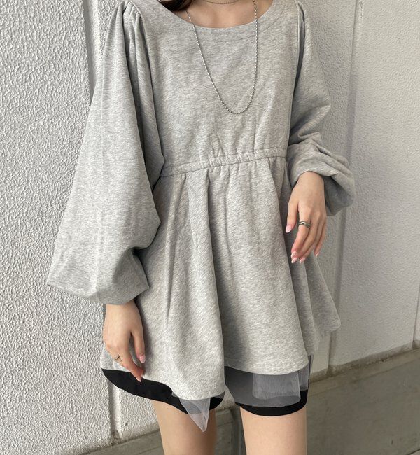  「[mline]ペプラムミニワンピース」|ワンピース|