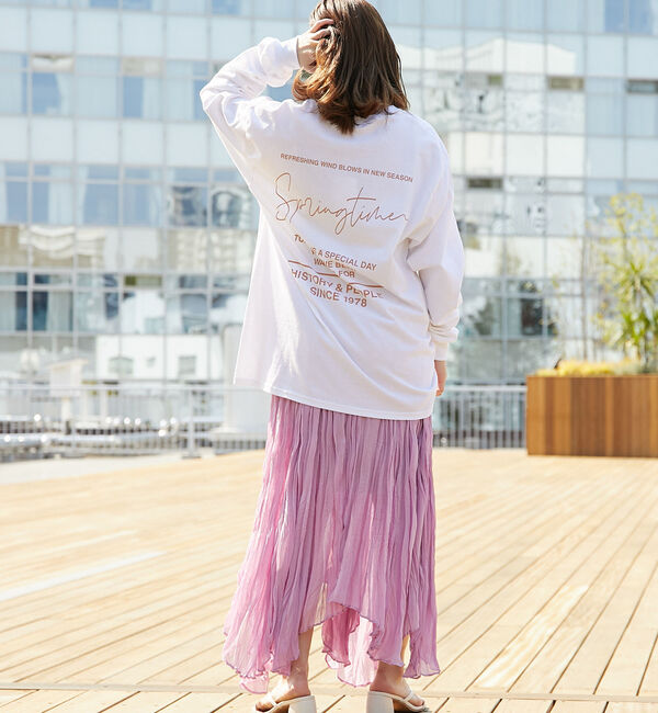  「楊柳クリンクルフレアスカート」|スカート|