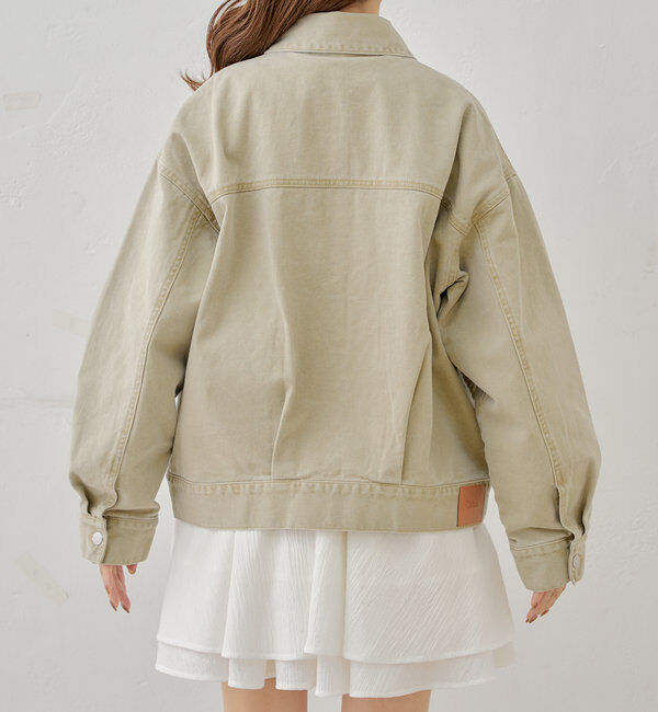  「【セットアップ対応】ルーズデニムGジャン」|デニムジャケット|