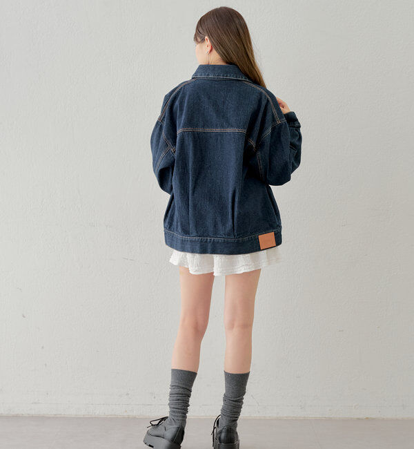  「【セットアップ対応】ルーズデニムGジャン」|デニムジャケット|