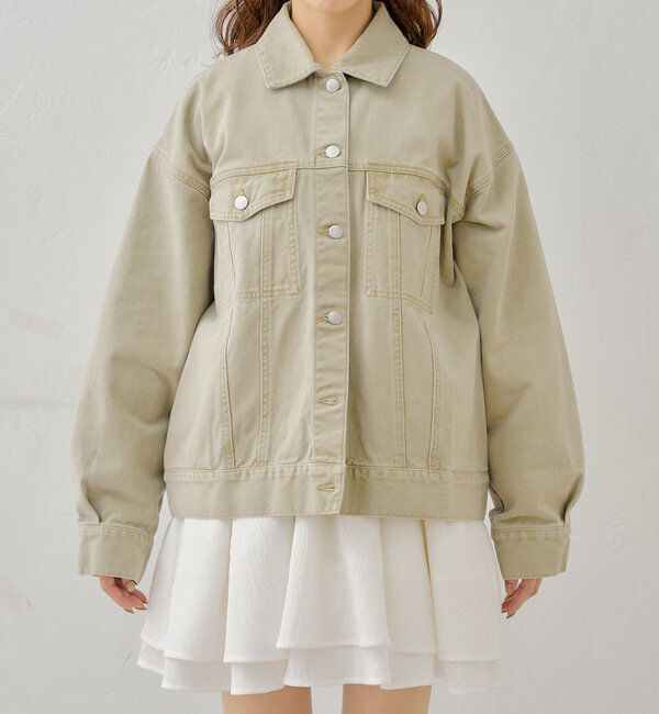  「【セットアップ対応】ルーズデニムGジャン」|デニムジャケット|