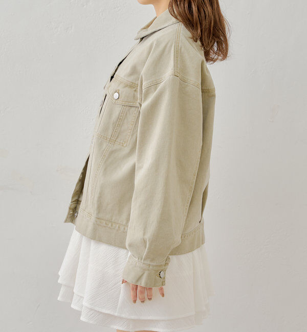  「【セットアップ対応】ルーズデニムGジャン」|デニムジャケット|